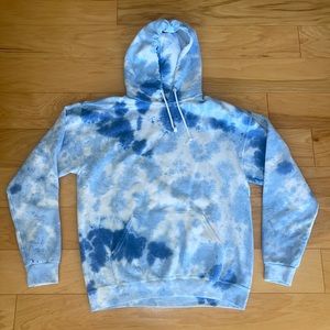 Blue Tie Dye Hoodie